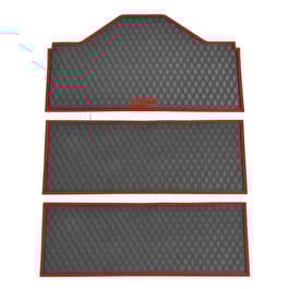 Xtreme Front & Two Middle Floor Mats for Evolution D5 Ranger & Maverick – Black/Red
