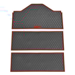 Xtreme Front & Two Middle Floor Mats for Evolution D5 Ranger & Maverick – Black/Red