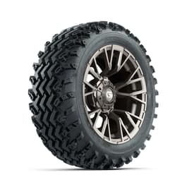 GTW&reg; Vandal Bronze/Machined 14 in Wheels with 23X10.00-14 Rogue All-Terrain Tires – Full Set