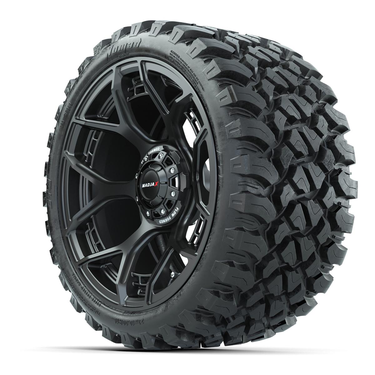 Set of (4) 15" MadJax&reg; Flow Form Evolution Matte Black Wheels with GTW&reg; Nomad Off Road Tires