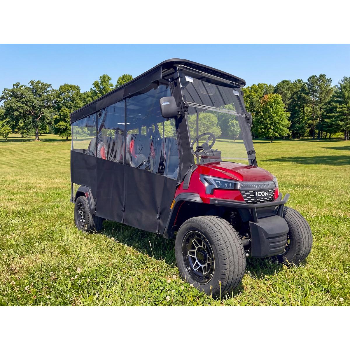 RedDot 6-Passenger Black Track Style Enclosure with Cashmere Valance for ICON i60LX (Years 2026-Up)