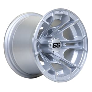 GTW Spyder Silver Brush 10 Inch Wheel