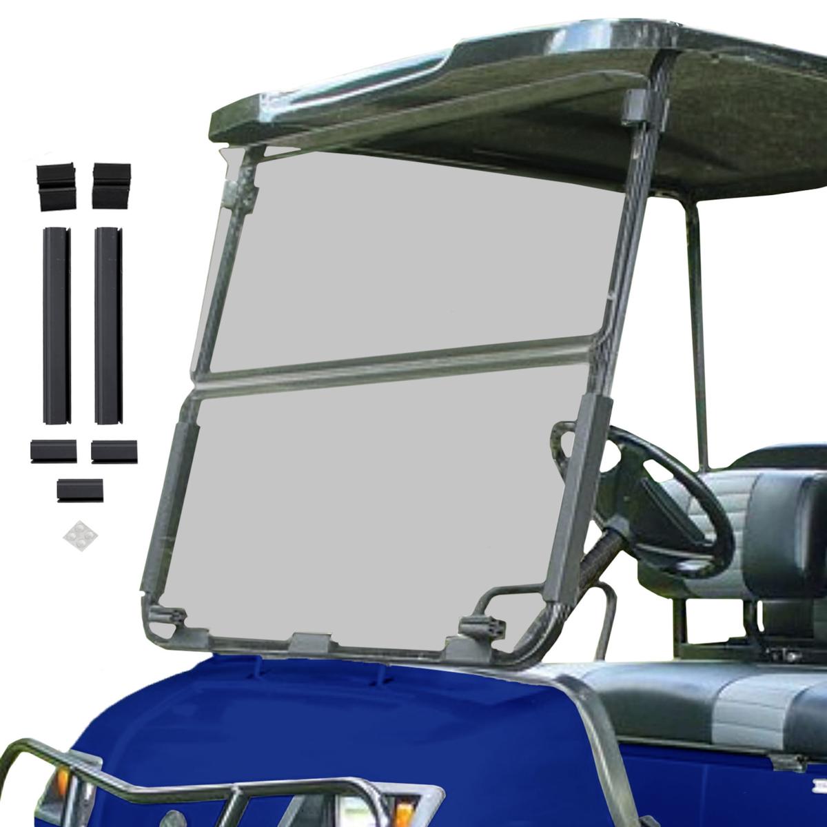RedDot Yamaha G14/G16/G19 Tinted Impact-Resistant Folding Windshield
