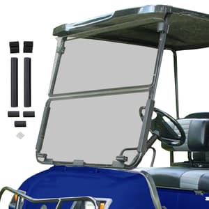 RedDot Yamaha G14/G16/G19 Tinted Impact-Resistant Folding Windshield