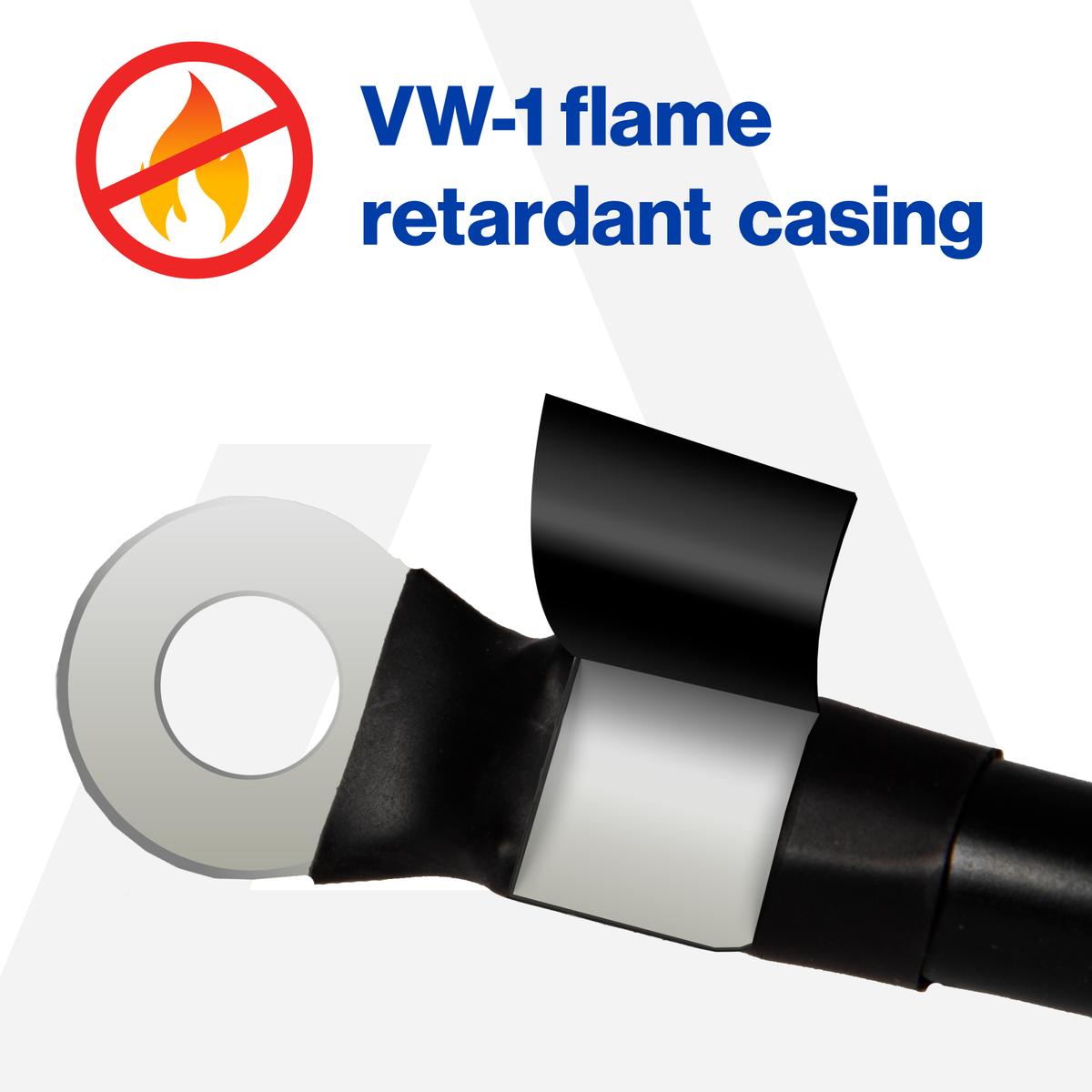 16 Inch 6-Gauge Black Battery Cable