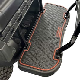 Xtreme Floor Mats for MadJax Genesis 250/300 Rear Seat Kits – Black/Vivid Orange Metallic