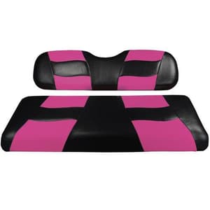 MadJax&reg; Riptide Black/Pink Two-Tone Yamaha Drive Front Seat Covers (Fits 2008-Up)