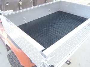 Diamond Plate Black Rubber Cargo Box Mat