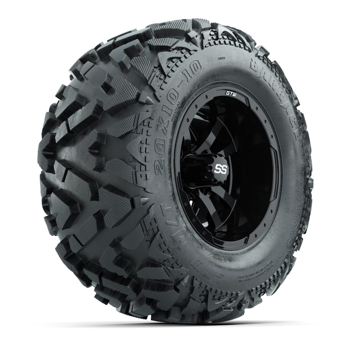 Storm Trooper Wheels with Barrage Mud Tires - 10 Inch