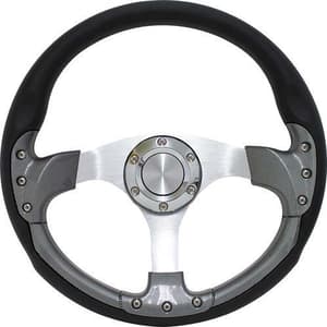 PURSUIT 14 CARBON FIBER STEERING WHEEL W/KIT; EZGO"