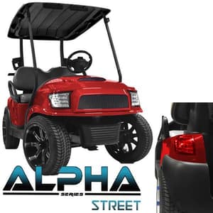 Club Car Precedent ALPHA Street Body Kit in Red (Years 2004-Up)