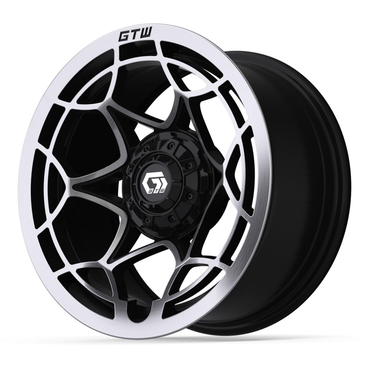 14&Prime; GTW&reg; Nexus Gloss Black with Silver Face Wheel