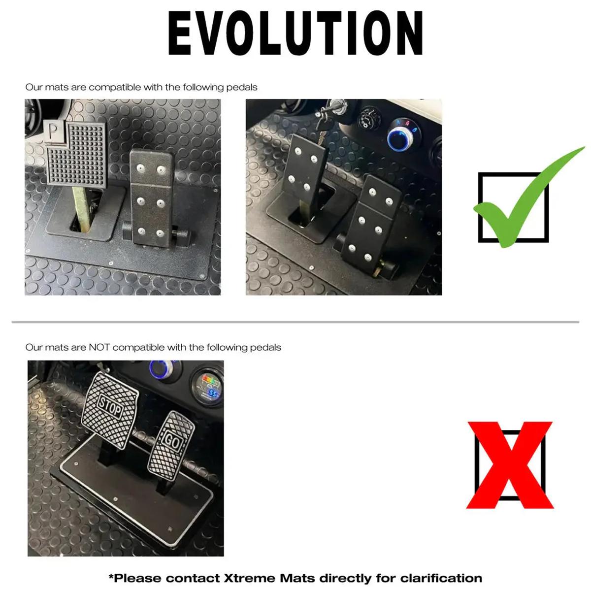 Xtreme Floor Mats for Evolution Classic, Plus - Black/Blue