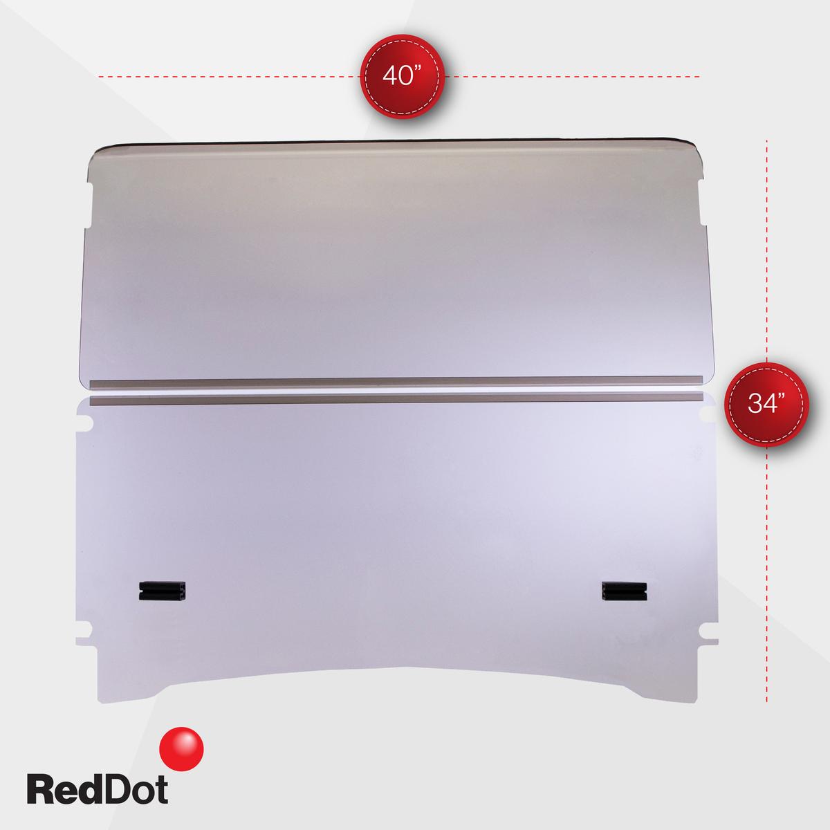 RedDot Clear Vented Folding Windshield for Epic E40FX with 4-Forward Facing Seats