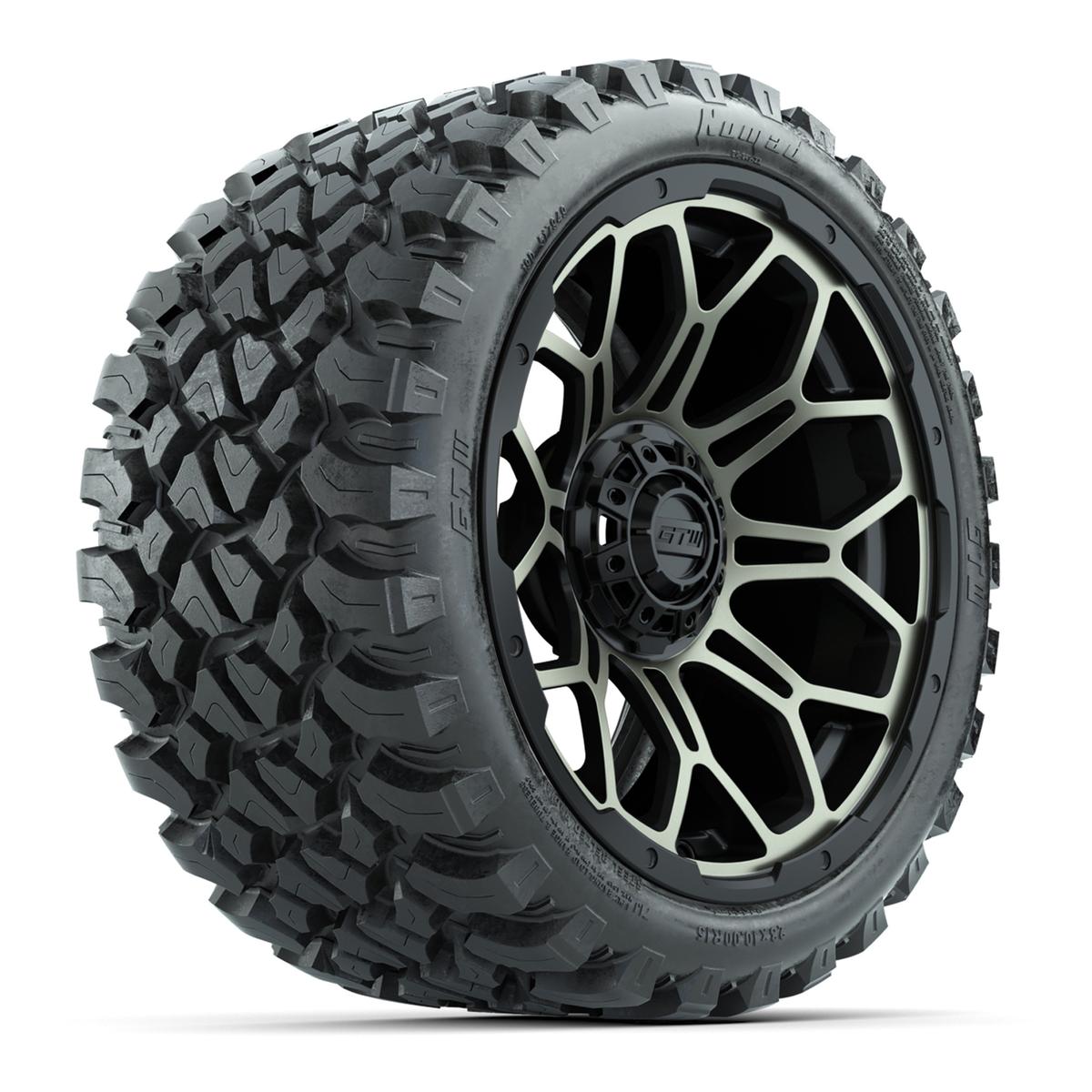Set of (4) 15&Prime; GTW Bravo Bronze Wheels with 23x10-R15 Nomad All-Terrain Tires