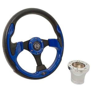 Club Car Precedent Blue Rally Steering Wheel Kit 04-Up