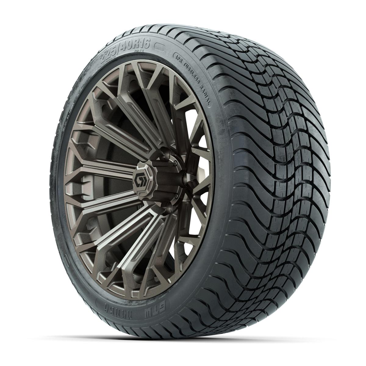 GTW&reg; Phantom Matte Bronze 16 in Wheels with 225/40-R16 Mamba Street Tires - Full Set