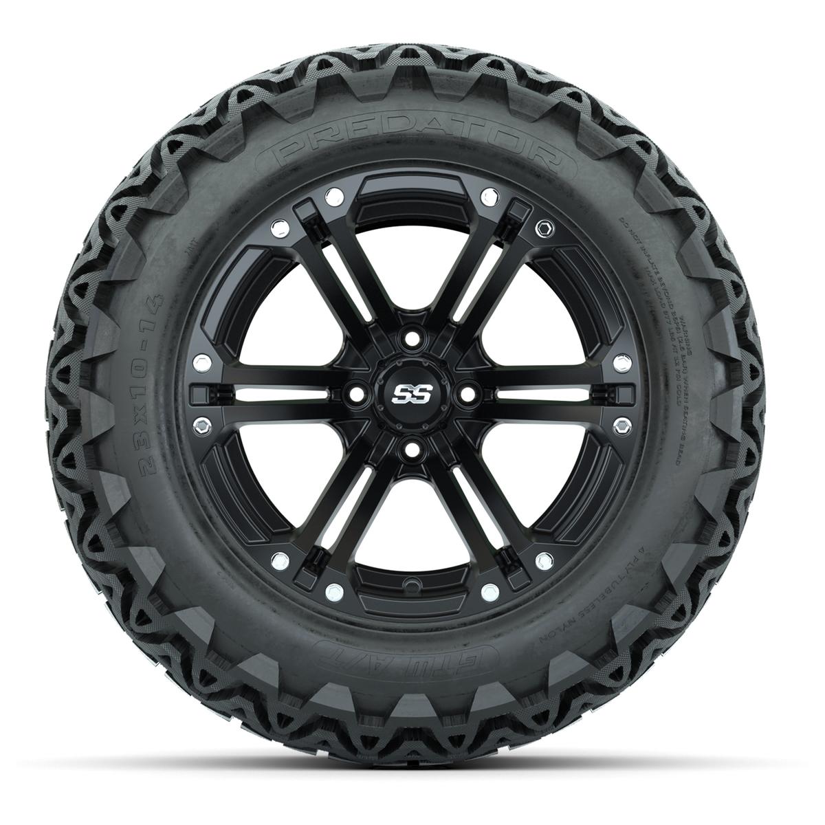 Set of (4) 14 in GTW Specter Wheels with 23x10-14 GTW Predator All-Terrain Tires