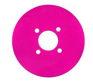 Set of (4) MadJax&reg; Pink Aluminum Wheel Plates (For 12” / 14”)