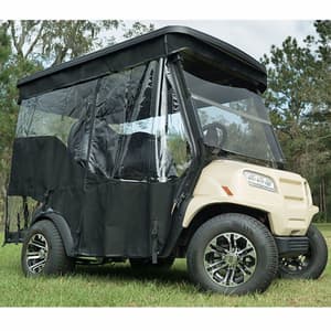 RedDot ICON/EV1 Non-Lifted 4-Passenger Black 3-Sided Track-Style Enclosure (1 Forward Seat, 1 Rear Facing Seat)
