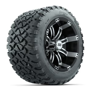Set of (4) 12 in GTW Tempest Wheels with 20x10-R12 GTW Nomad All-Terrain Tires
