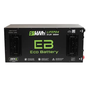 Eco Battery 51V 105Ah GEN3 “Skinny” LifePo4 Lithium Battery Only