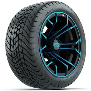 Set of (4) 12 in GTW Spyder Wheels with 215/35-12 GTW Mamba Street Tires