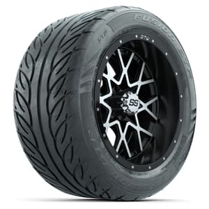 Set of (4) 14 in GTW Vortex Wheels with 255/45-R14 Fusion GTR Street Tires