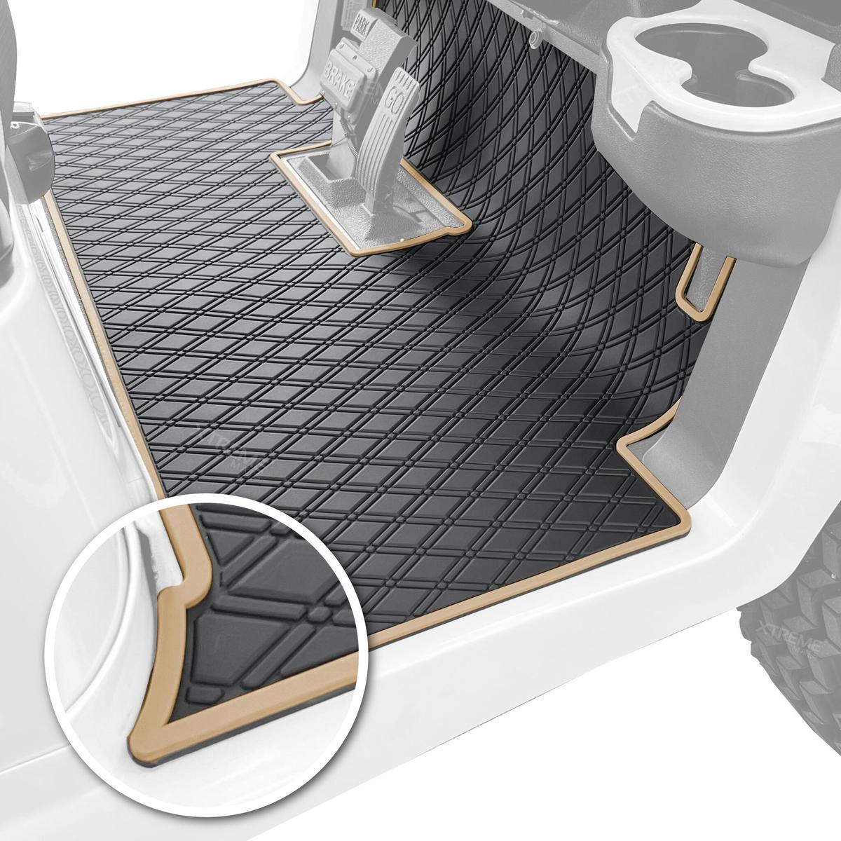 Xtreme Floor Mats for Club Car Precedent & Onward - Black/Beige