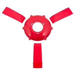 Solid Red Center Cap & Spoke Set For Gussi Italia&reg; Giazza Steering Wheel