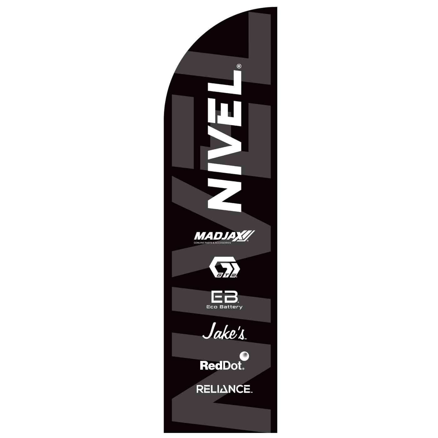 Nivel Core 12' Feather Banner w/ Tire Base