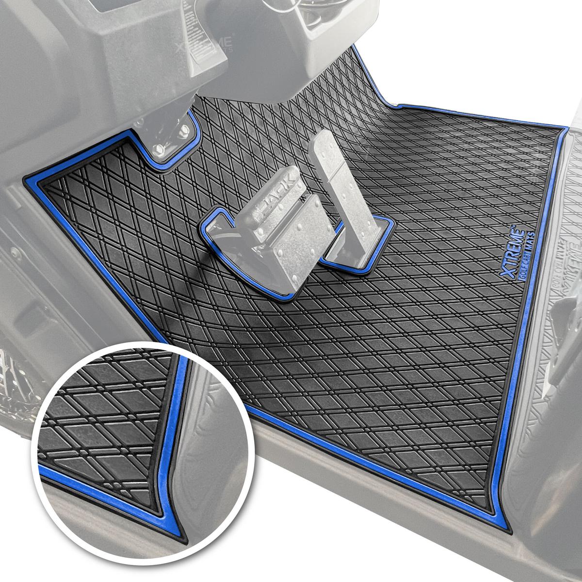 Xtreme Floor Mats for EZGO S4 2022-Up - Black/Blue