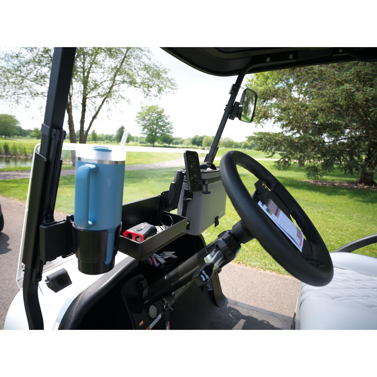 CADDYBAR&#8482; with One Tray, One Mobile Device Holder, One Cooler, and One Oversized Cup Holder Bundle