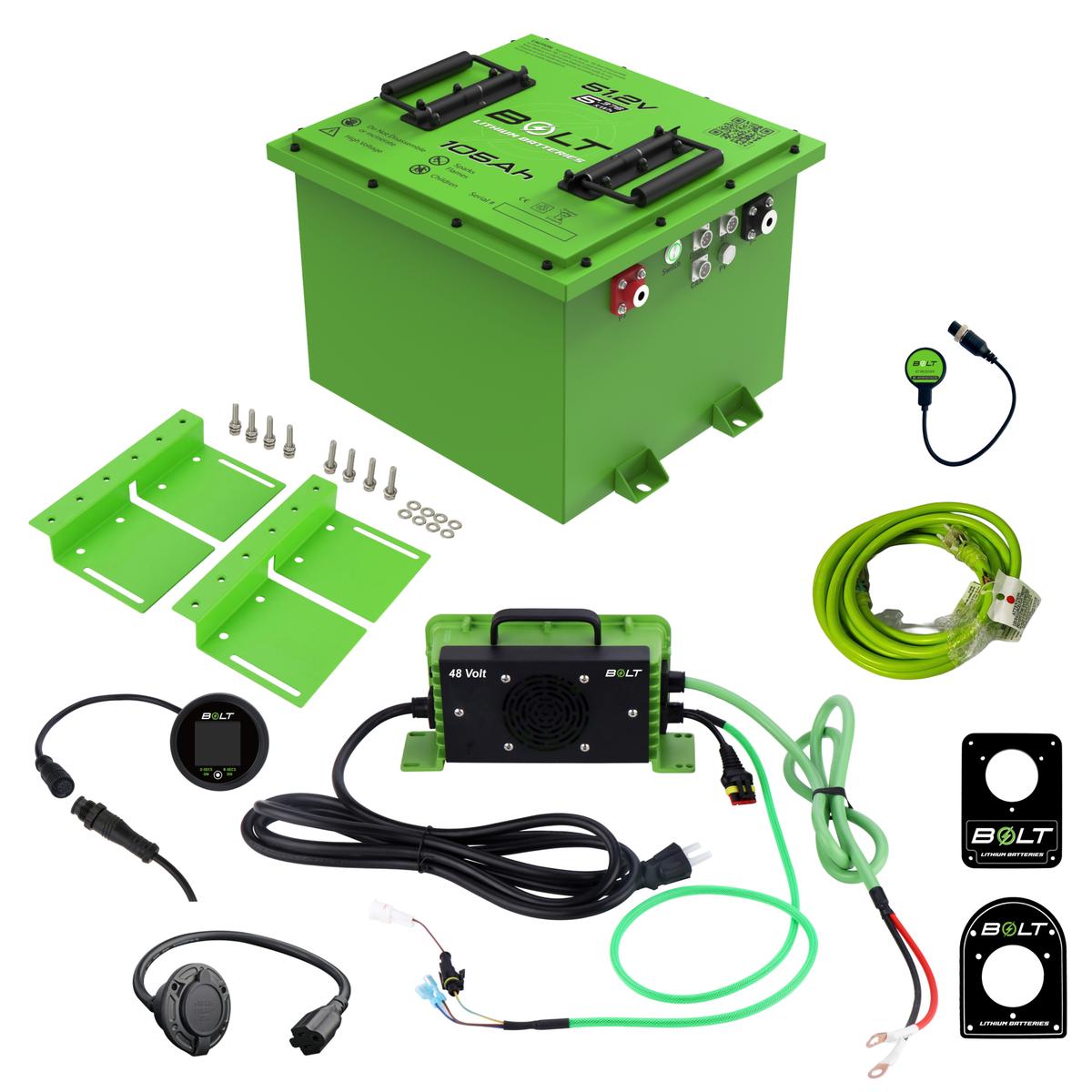 Bolt Energy MadJax X2, X4, X6, 51V 105AH Square Standard Battery Kit