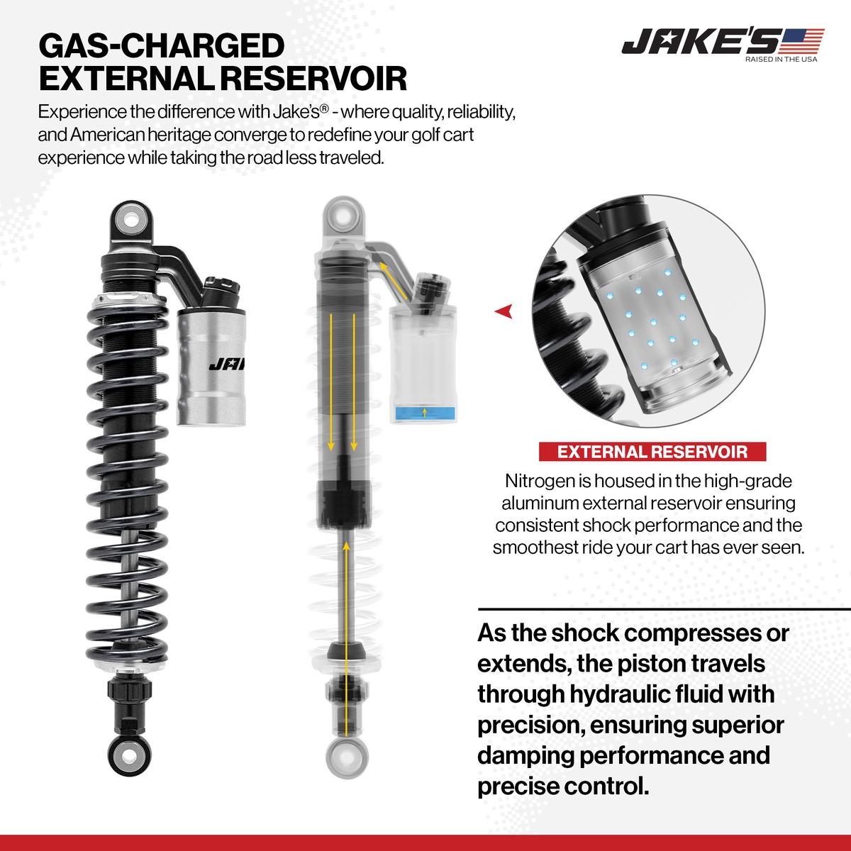 Jake's Long Travel Shocks with External Reservoir