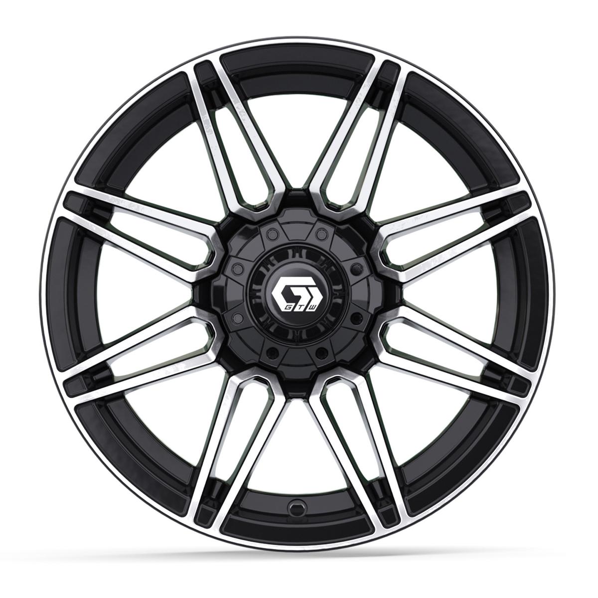 14&Prime; GTW&reg; Stealth Gloss Black with Machined Accents Wheel