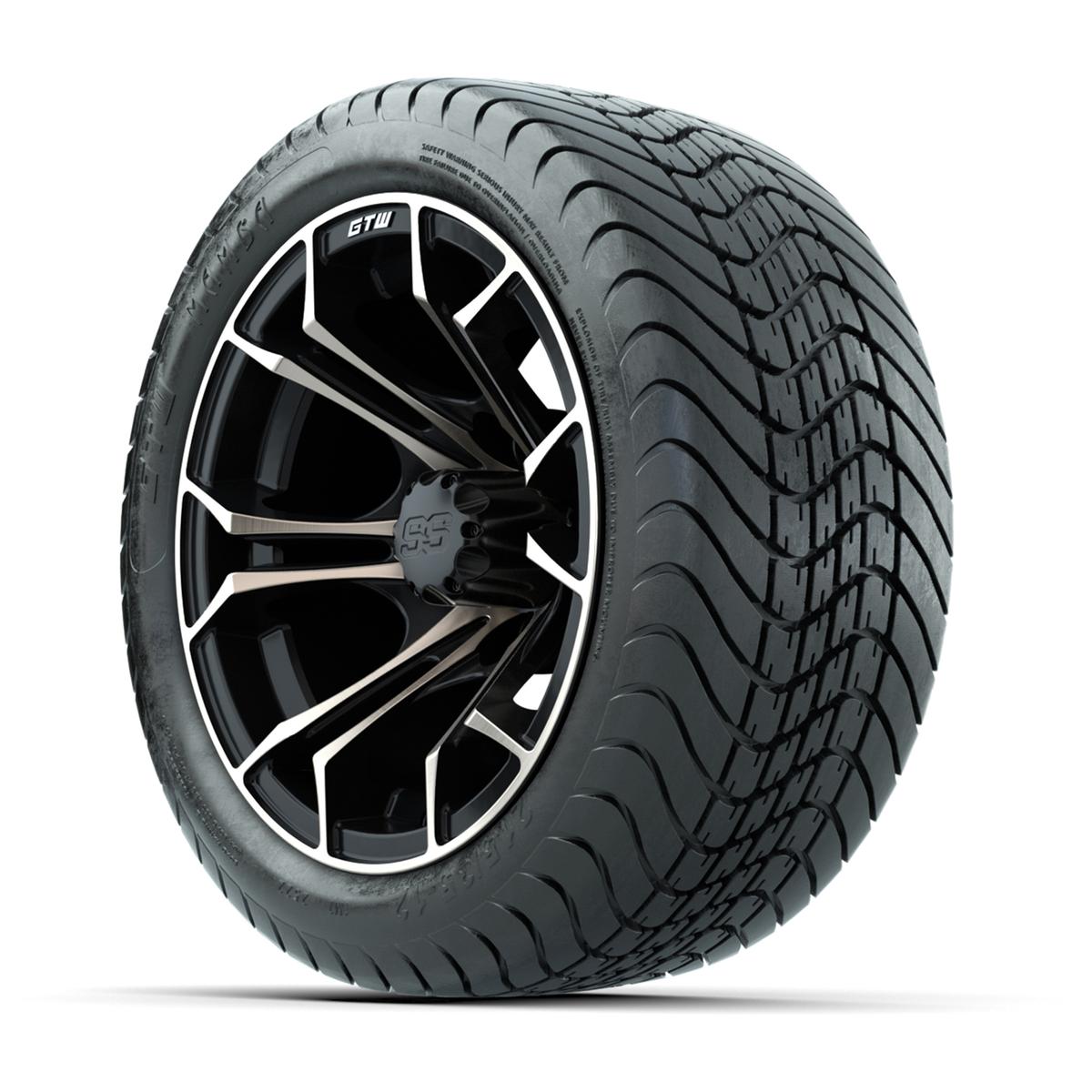 GTW Spyder Bronze/Matte Black 12 in Wheels with 215/35-12 Mamba Street Tires – Full Set