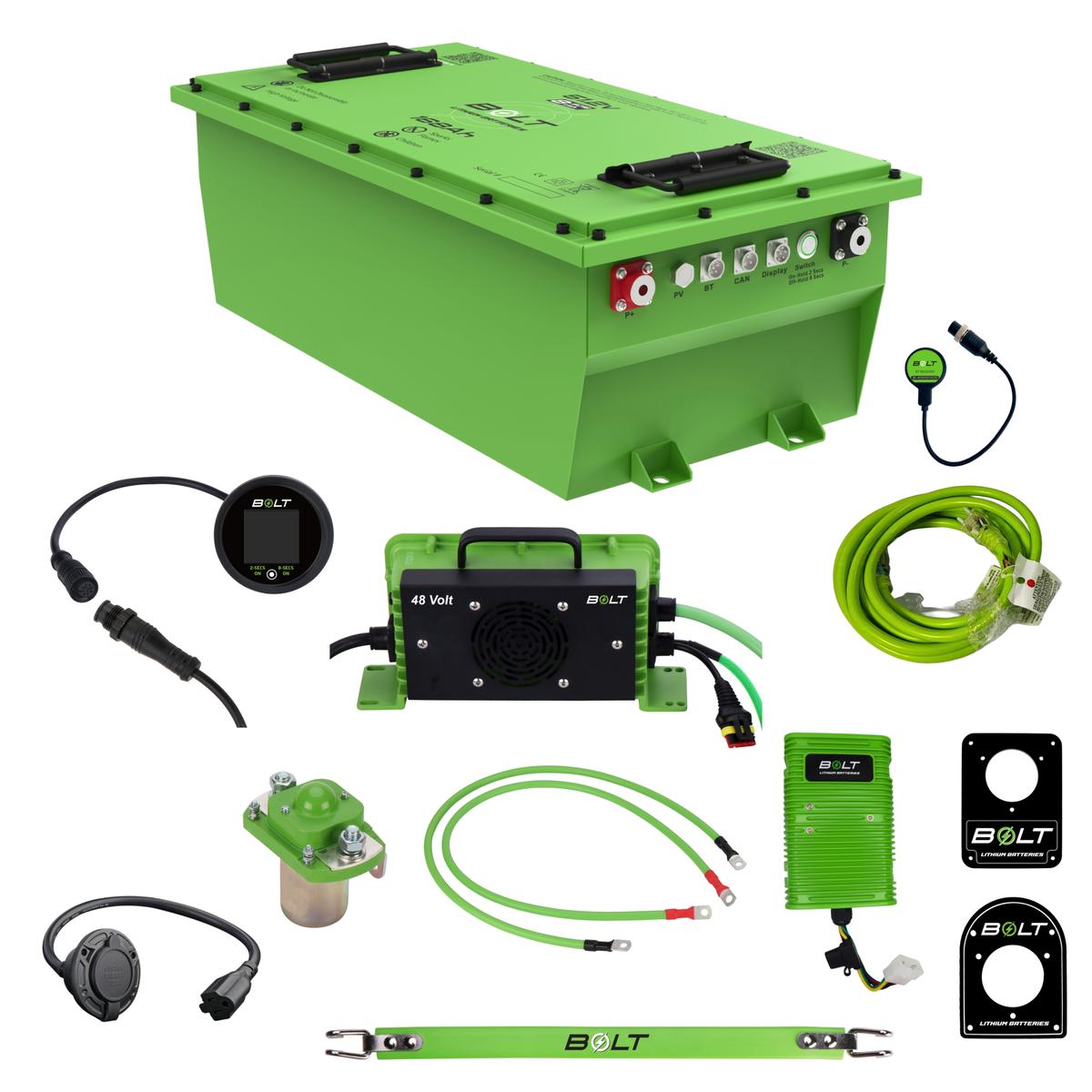 Bolt Energy Club Car Onward, Tempo, Precedent, DS (48V), Villager 51.2V 168AH Heated Professional Battery Kit