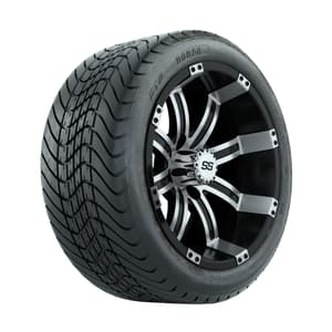 14” GTW Tempest Machined/Black Wheels with Mamba Street Tires – Set of 4