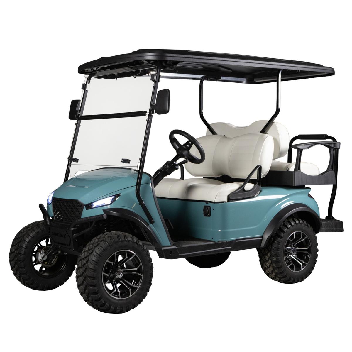 RedDot EZGO TXT with Storm Body 14-Up & MadJax XSeries 2023 Clear Folding DOT Windshield with 1" Strut