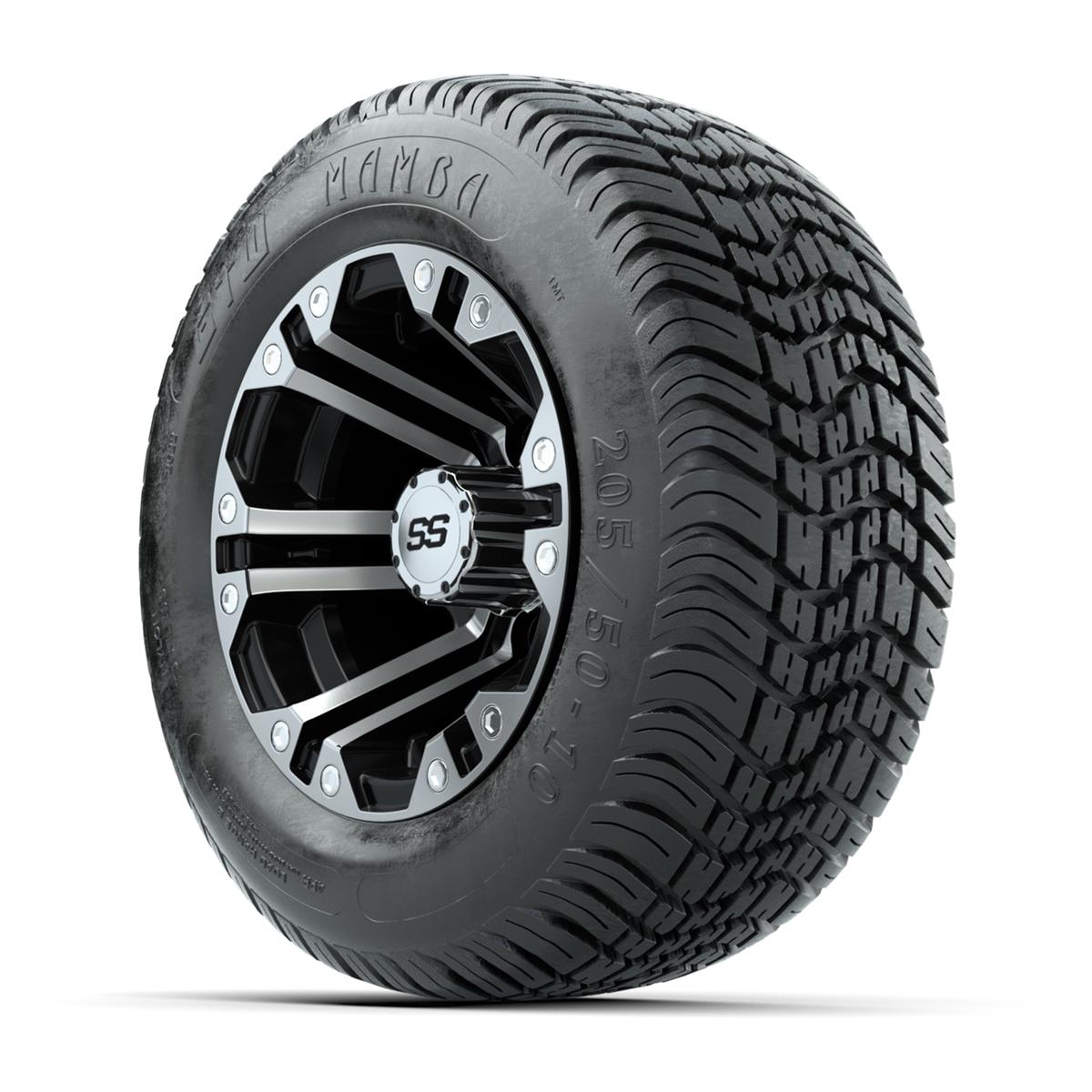 Set of (4) 10 in GTW Specter Wheels with 205/50-10 Mamba Street Tires