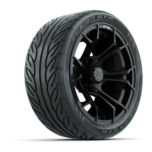 Set of (4) 14 in GTW Spyder Wheels with 205/40-R14 Fusion GTR Street Tires