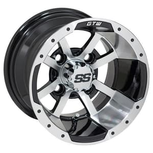 10&Prime; GTW&reg; Storm Trooper Black with Machined Accents Wheel