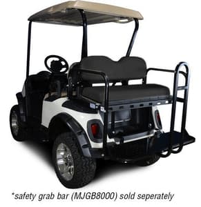 Madjax Genesis 150 Black Rear Flip Seat – Fits EZGO RXV