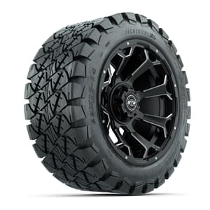 Set of (4) 14 in GTW Raven Wheels with 22x10-14 GTW Timberwolf All-Terrain Tires