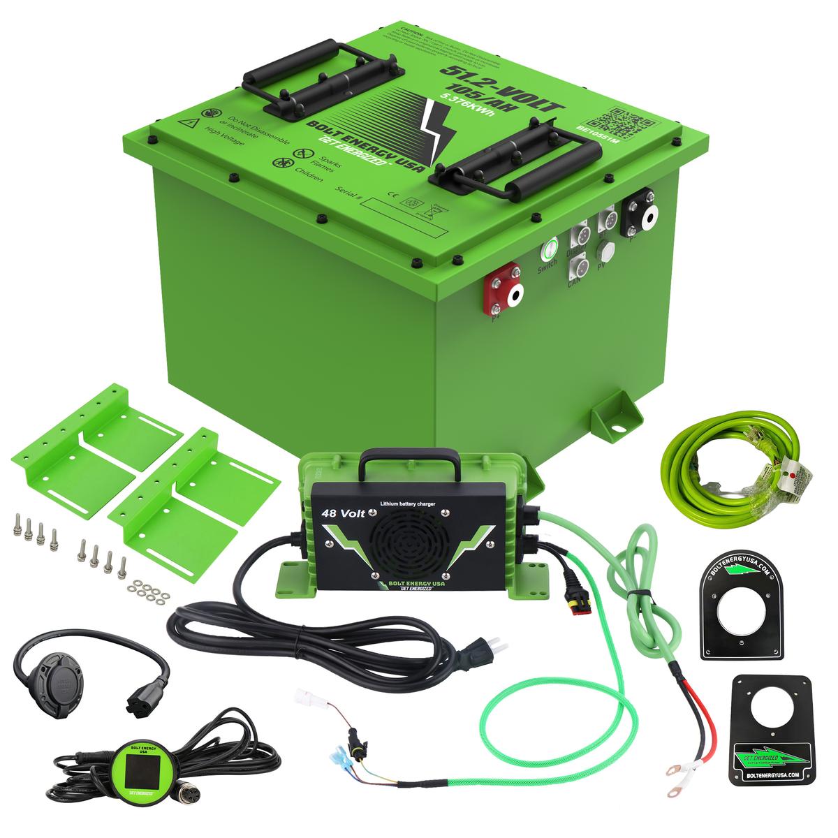 Bolt Energy 51V 105AH Standard Square Accessory Battery Kit