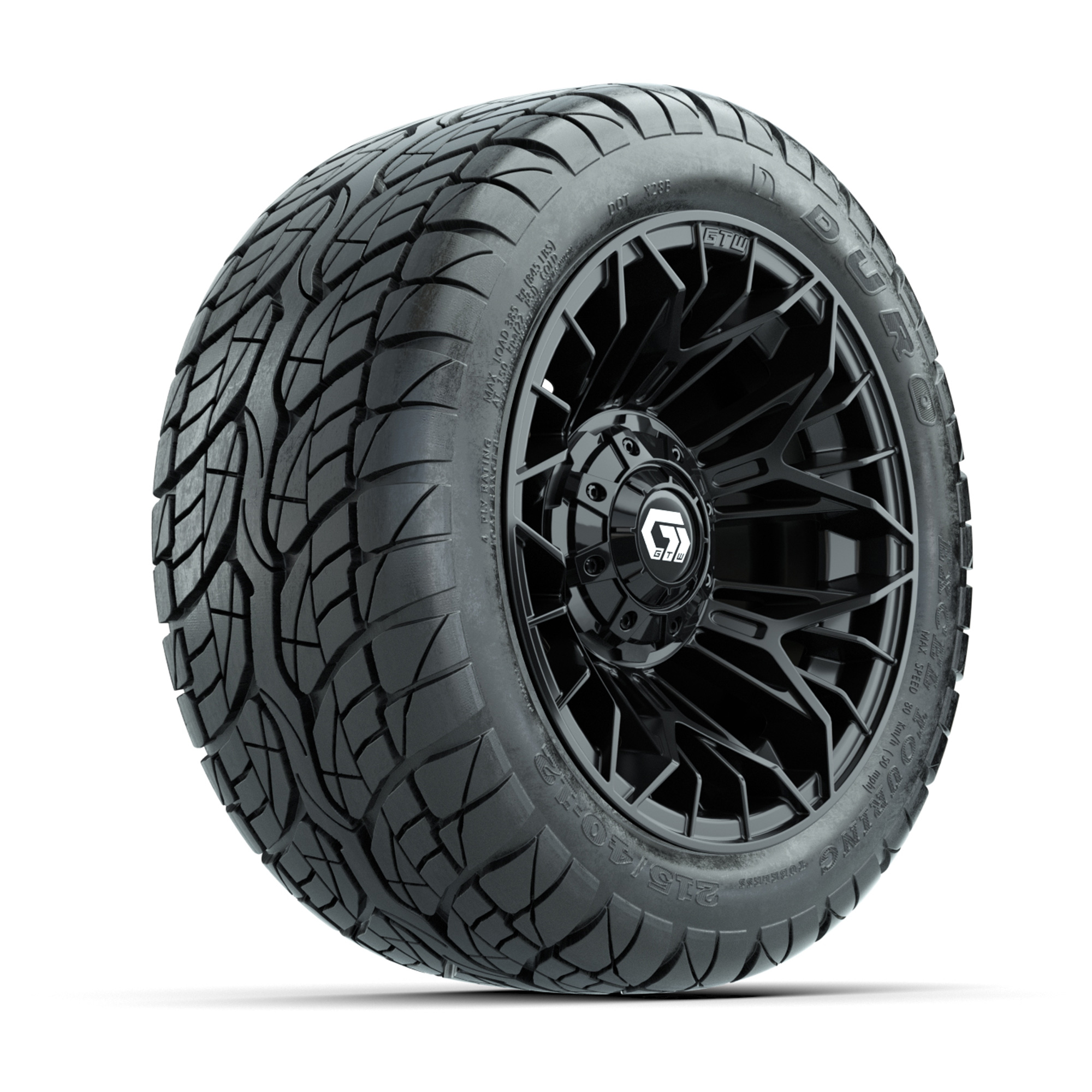 14″ GTW® Spyder Black with Blue Accents Wheel - Nivel Parts 14″ GTW® Spyder Black with Blue Accents Wheel - Nivel Parts