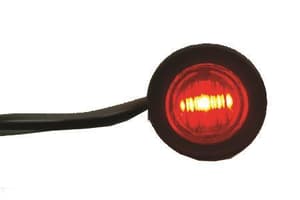 Red 3/4&Prime; LED Round Light with Rubber Gasket Waterproof
