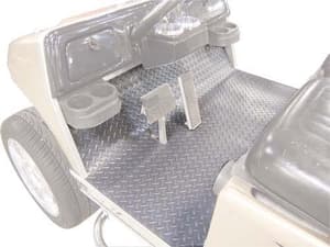 1994-13 EZGO TXT - Gray Rubber Diamond Plate Floor Mat Cover