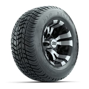 Set of (4) 10 in GTW Vampire Wheels with 205/50-10 GTW Mamba Street Tires